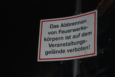 Sprengkörper verboten